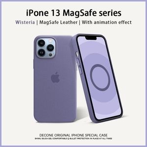 Brand New IPhone 13 Pro Leather Case with Magsafe "Wisteria"